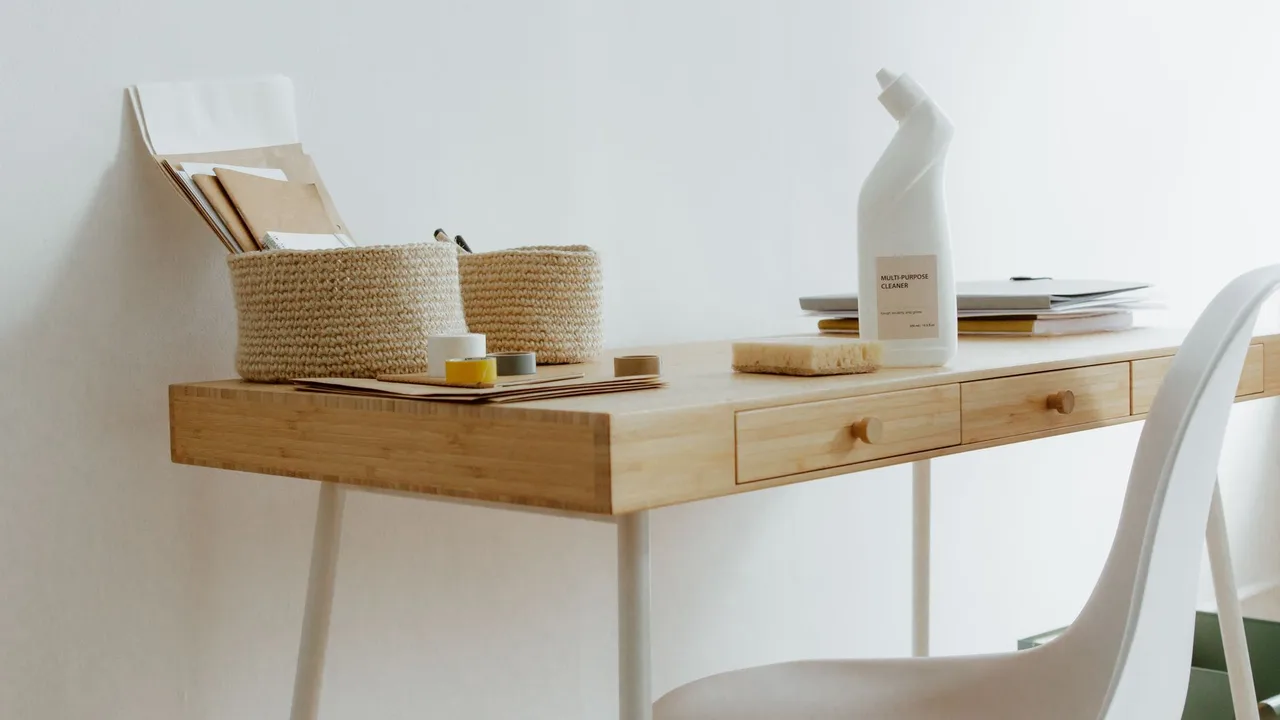 Intérieur lumineux et bien rangé après le ménage