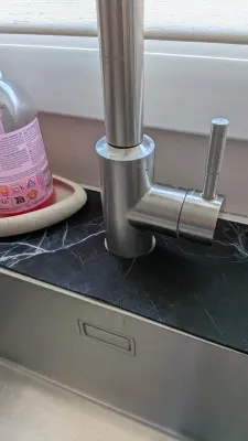Robinet de cuisine AILRINNI avec douchette extractible (inox, 3 jets), photo 2 prise par Marwane