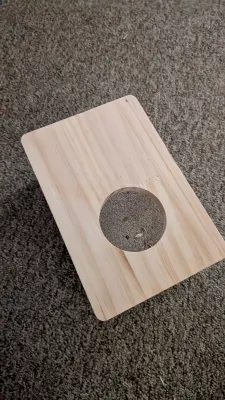 Boîte de bain de sable pour hamster en acrylique, photo prise par Marwane
