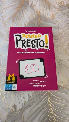 Dessino Presto, jeu de dessin rapide (Matagot), photo prise par Marwane