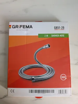GRIFEMA Flexible de douche 2 m (acier inoxydable, anti-torsion), photo prise par Marwane