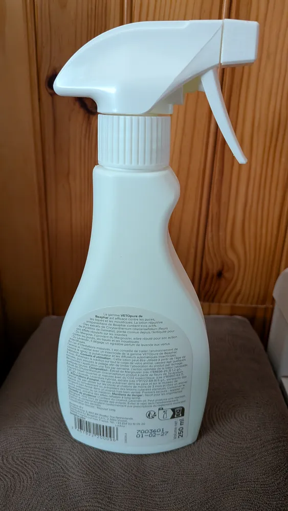 Lotion répulsive Beaphar Vetopure (pour chien et chat), photo 2 prise par Marwane