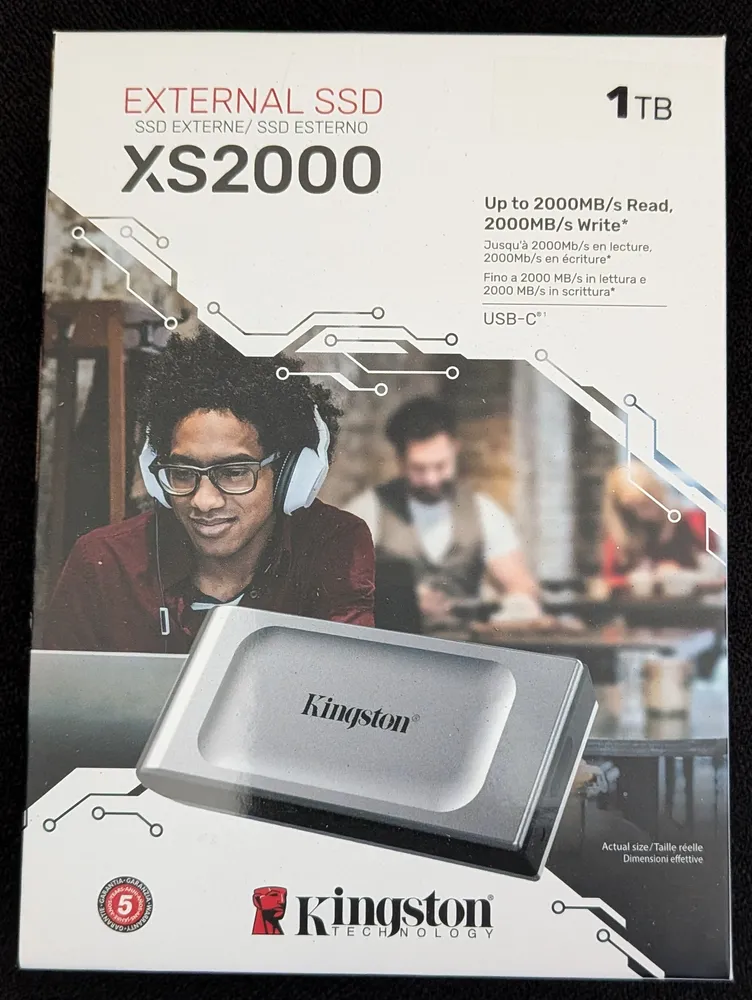 SSD Externe Kingston XS2000 2To (portable, USB-C), photo 1 prise par Marwane