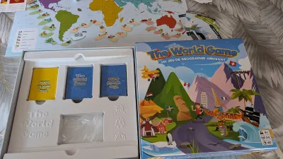 The World Game, jeu de plateau de géographie, photo prise par Marwane