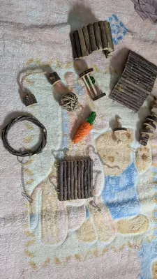 Jouets à mâcher YIXUND pour hamster et rongeurs, photo 2 prise par Marwane