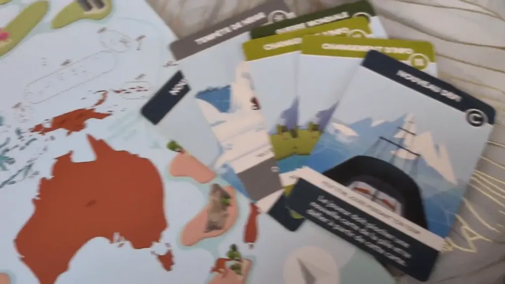 The World Game, jeu de plateau de géographie, vidéo 1 filmée par Marwane