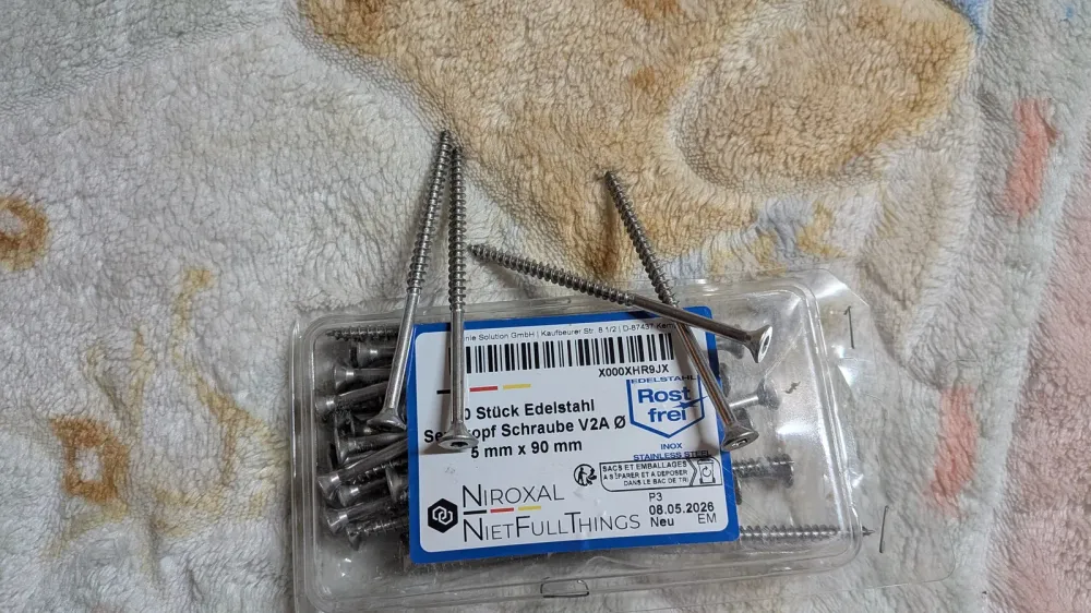 Vis à bois inox A2 Torx tête fraisée (5x90), photo 2 prise par Marwane