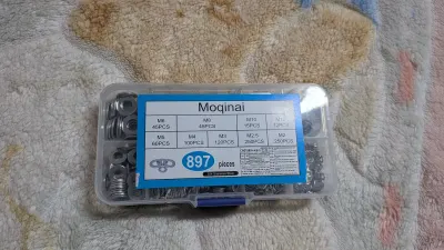 Assortiment de 897 rondelles inox (coffret), photo prise par Marwane