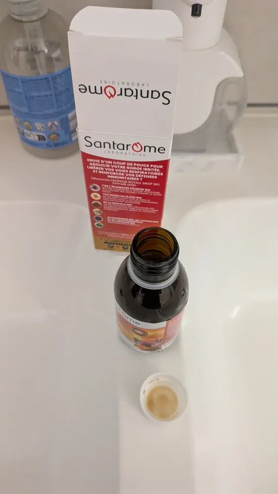 Sirop propolis bio Santarome (recharge, gorge et aphtes), photo 3 prise par Marwane