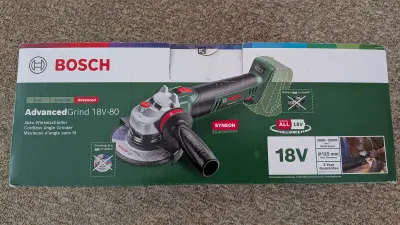Meuleuse d'angle sans fil Bosch AdvancedGrind 18V-80, photo prise par Marwane