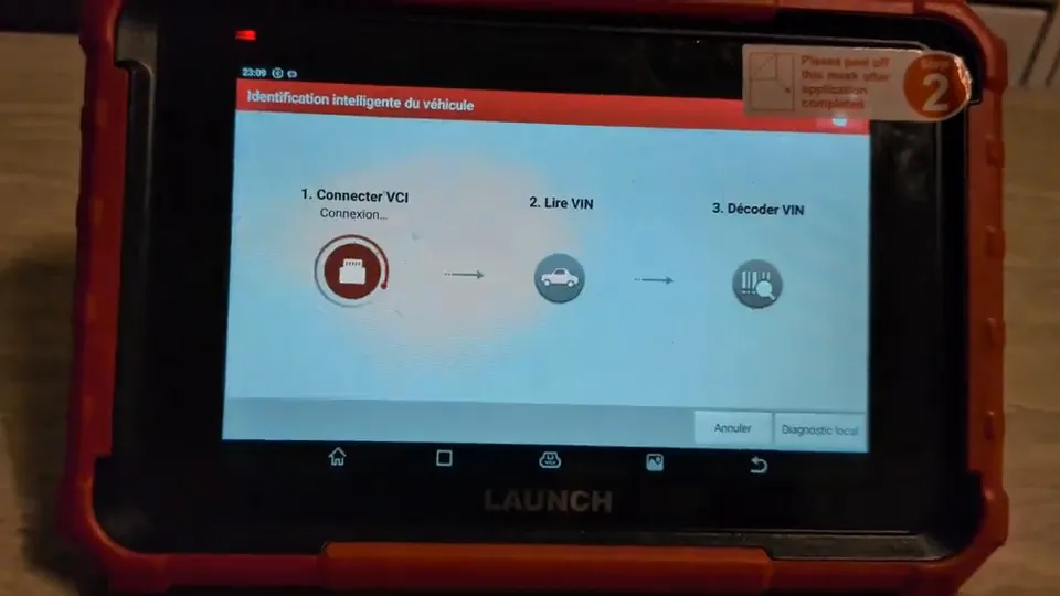 Valise de diagnostic auto LAUNCH X431 Pros Elite, image de la vidéo filmée par Marwane