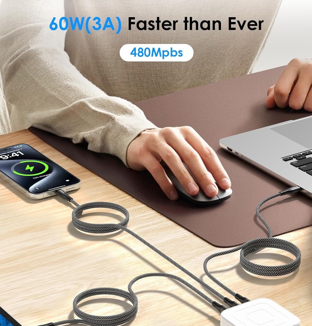 CABLE MAGNETIQUE USB-C