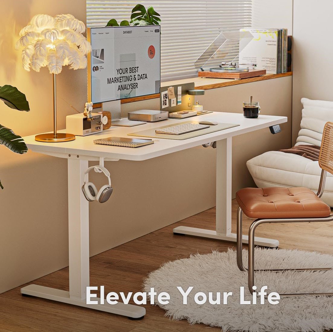 Transformez votre maison avec ces 23 gadgets high-tech ! : FEZIBO Bureau Assis Debout Électrique