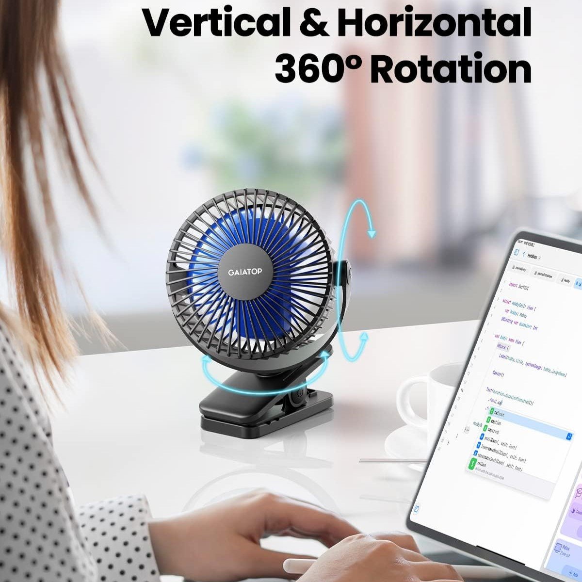 Transformez votre maison avec ces 23 gadgets high-tech ! : Gaiatop Ventilateur portable à clipser