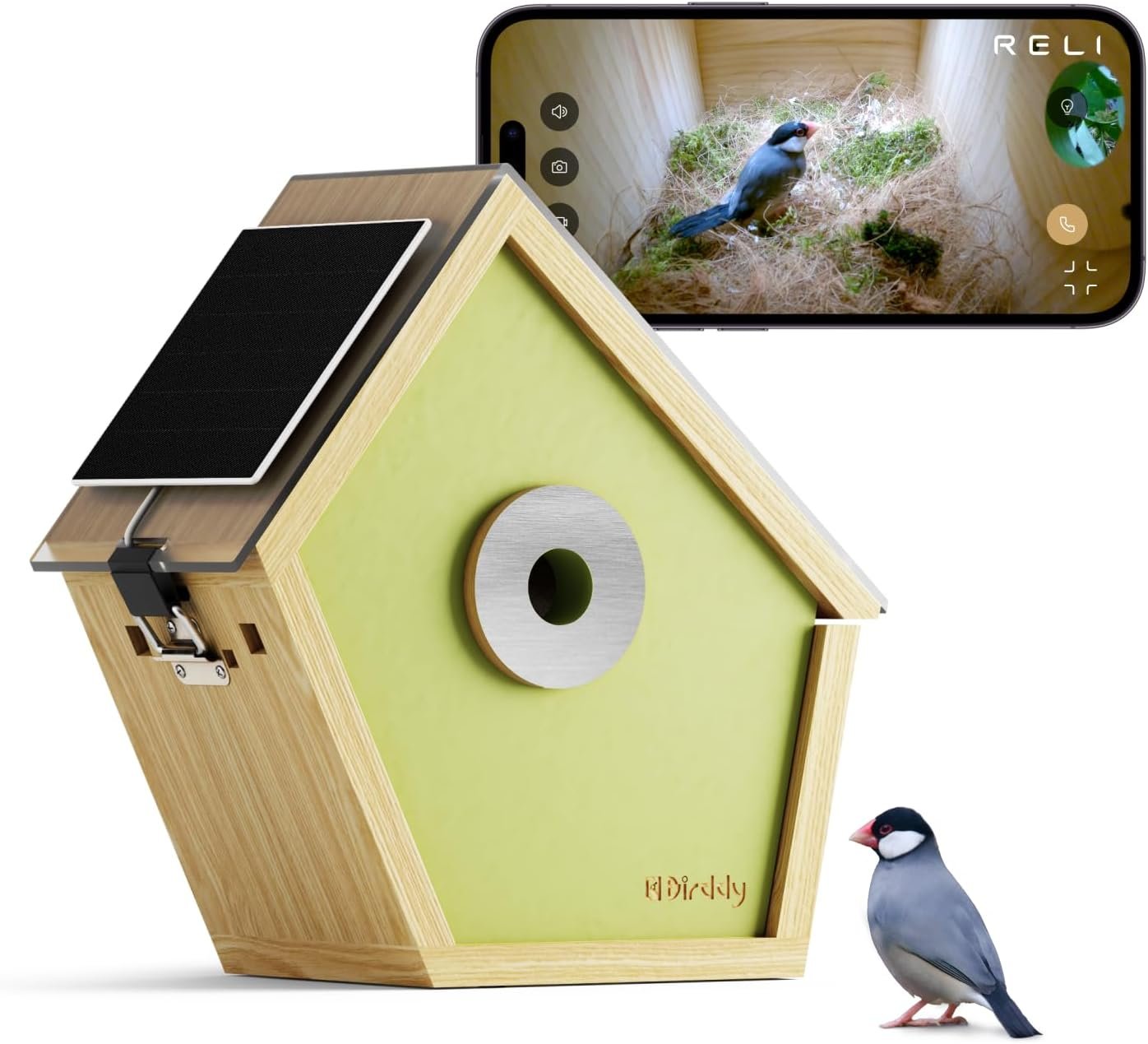 RELI Birddy Nichoir Intelligent avec caméra
