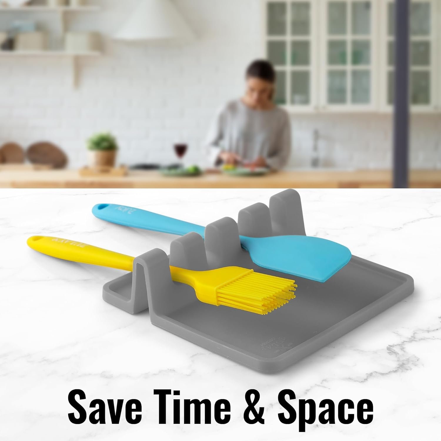 13 accessoires de cuisine astucieux : ZULAY - repose ustensile silicone